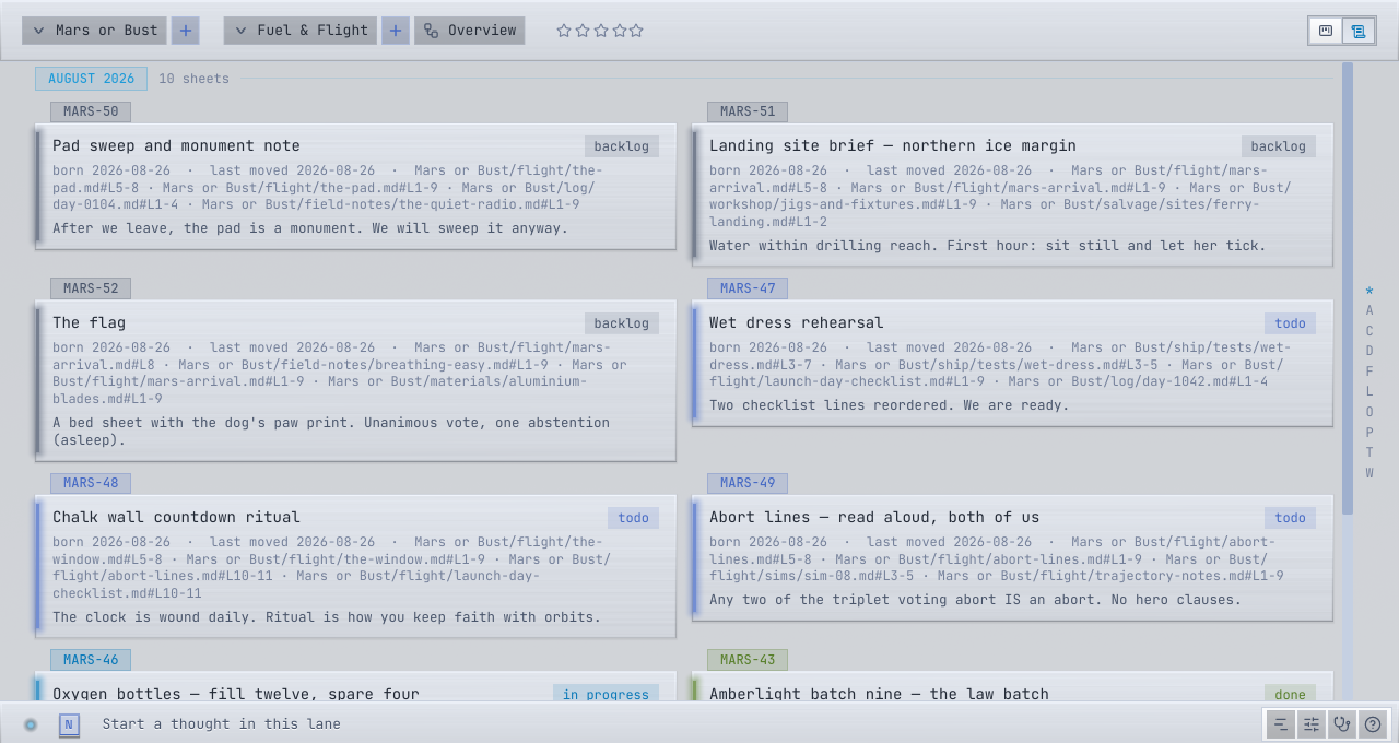 The record — one running account of every Page